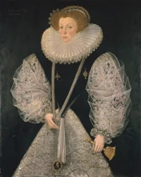 Mary Cornwallis, c.1580-85 (óleo sobre tabla)