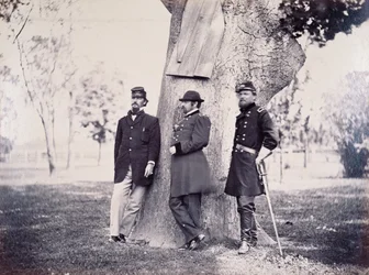 Los generales Hancock (1824-86), Smith y Newton, 1862