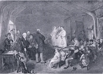 Catequización en un aula, de The Magazine of Art 1893, Cassell and Company, 1893