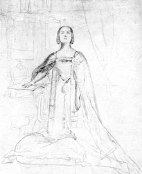 La reina Victoria prestando el juramento de coronación, 1837, 1901.