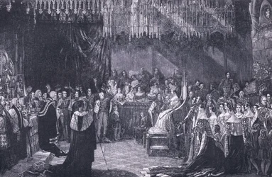 La coronación de la Reina Victoria AD 1838