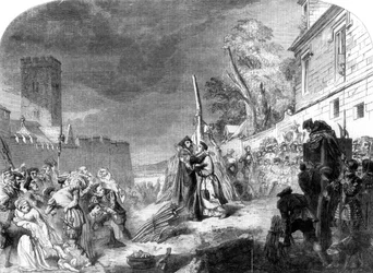 El martirio de Ridley y Latimer, Oxford, 1856