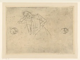 Estudio mujer sentada
