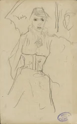 mujer de pie