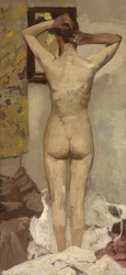 Desnudo de pie