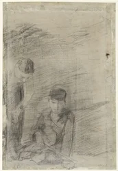 Dos niños jugando