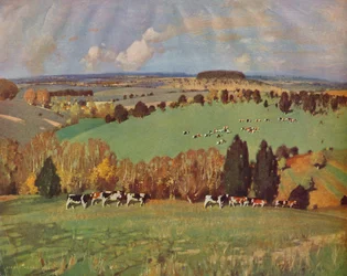 En verdes pastos, 1935