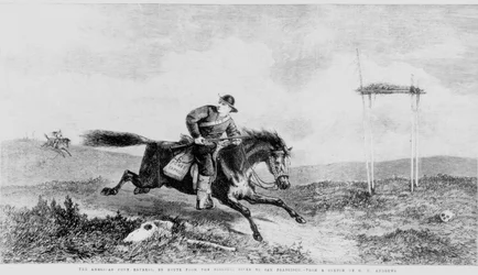El Pony Express americano, en ruta desde el río Missouri a San Francisco