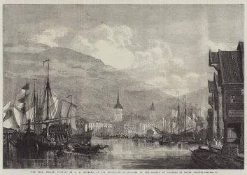 El puerto, Bergen, Noruega