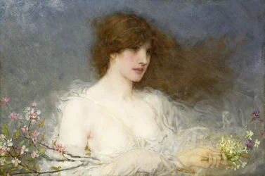 Un idilio de primavera, 1901