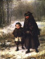 Un paseo matutino de invierno
