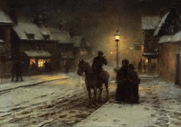 Tarde de invierno (óleo sobre tabla)