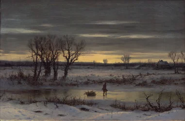 Crepúsculo de invierno cerca de Albany, 1858