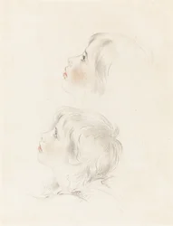 Dos estudios para Arturo de "Rey Juan" de Shakespeare