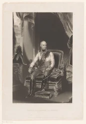 Retrato de Francisco II Josef Karel, emperador romano-alemán Francisco 1er Emperador de Austria (título sobre objeto)