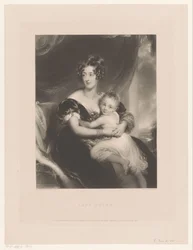 Portret de Georgiana Agar-Ellis Lady Dover (título sobre el objeto)