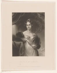 Portret de Maria Anne Ashley El Honorable Sra. Ashley (título sobre el objeto)