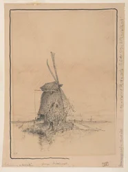El molino de viento en el camino