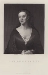 Lady Grizel Baillie, compositora escocesa (grabado)