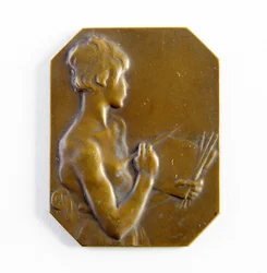 Placa octagonal (bronce)
