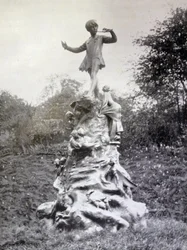 Impresión fotográfica de la Estatua de Peter Pan en los Jardines de Kensington