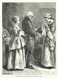 Ilustración para El Pueblo Abandonado (grabado)