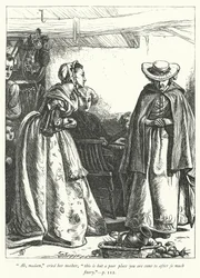 Ilustración para El Vicario de Wakefield (grabado)
