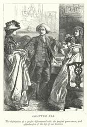 Ilustración para El vicario de Wakefield (grabado)
