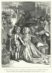 Ilustración para El vicario de Wakefield (grabado)
