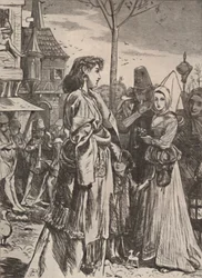 Ilustración del poema A Becketts Troth., c1860-1875, 1923