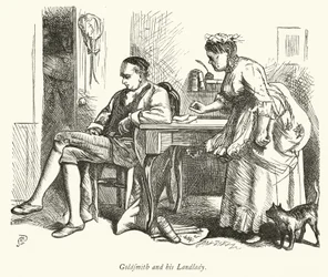 Oliver Goldsmith y su casera