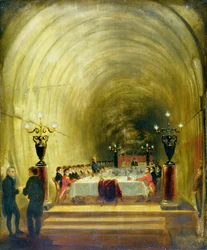 Banquete en el Túnel del Támesis, c.1827