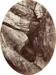 Cascada cerca del Williams College,c. 1870 (foto)