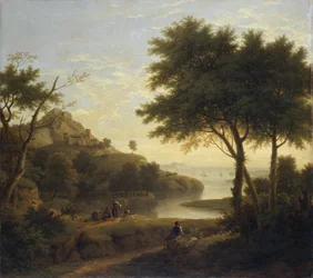Paisaje cerca de una ensenada costera