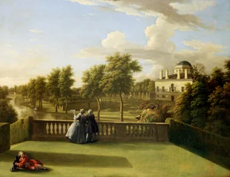 Vista desde la Cascade Terrace, Chiswick (óleo sobre lienzo)