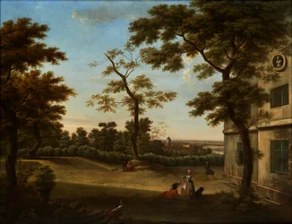 Westcombe House, vista desde la terraza hacia Greenwich