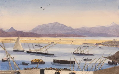 Parte de la Bahía de Gibraltar, las Líneas Españolas