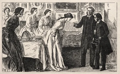 Se busca un cura. Más bien una prueba para el reverendo M. Green, 1865