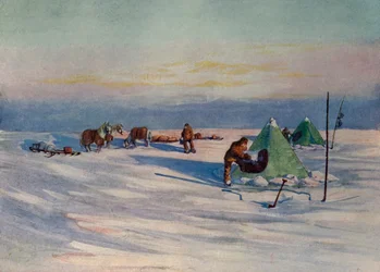 Una noche tranquila en la barrera, c1908, 1909