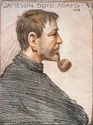 Retrato de Jameson Boyd Adams (1880-1962), de «The Heart of the Antarctic» de Sir Ernest Shackleton (1874-1922), hacia 1909