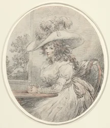 Anne Ward Morland, c.1786 (grafito)