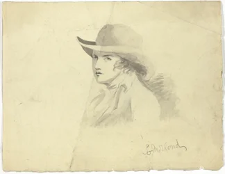 Busto de joven con sombrero (anverso); cabeza de ángel (reverso)