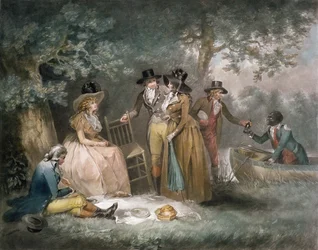 El banquete de los pescadores, grabado por William Ward, publicado por J.R. Smith, 1789