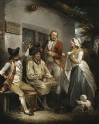 Engañando a un recluta, hacia 1790