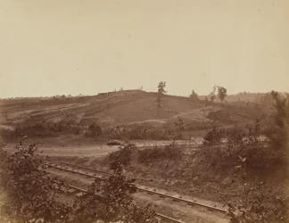 Campo de batalla en Atlanta,1864 (foto)