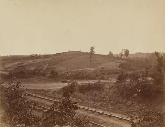 Campo de batalla en Atlanta, 1864