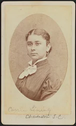 Retrato carte-de-visite de Carrie Lining, ca. 1875
