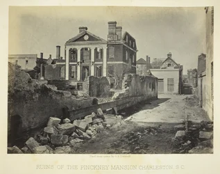 Ruinas de la Mansión Pinckney, Charleston, S.C.