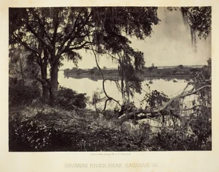 Río Savannah, cerca de Savannah, GA