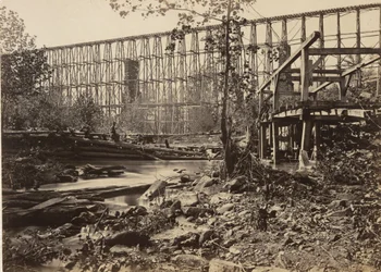 Puente de caballetes en Whiteside